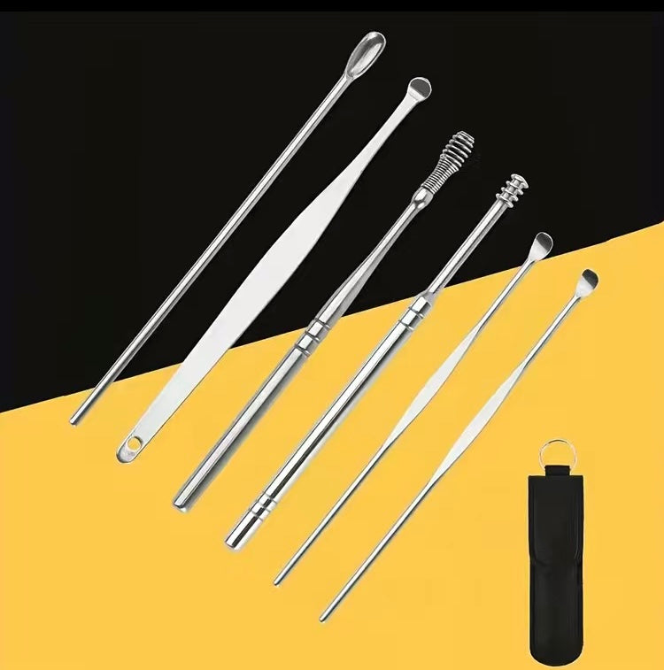 Aretro Ear Cleaner Earpick Sticks Wax Remover Tool Care Ear Wax Remover Kit