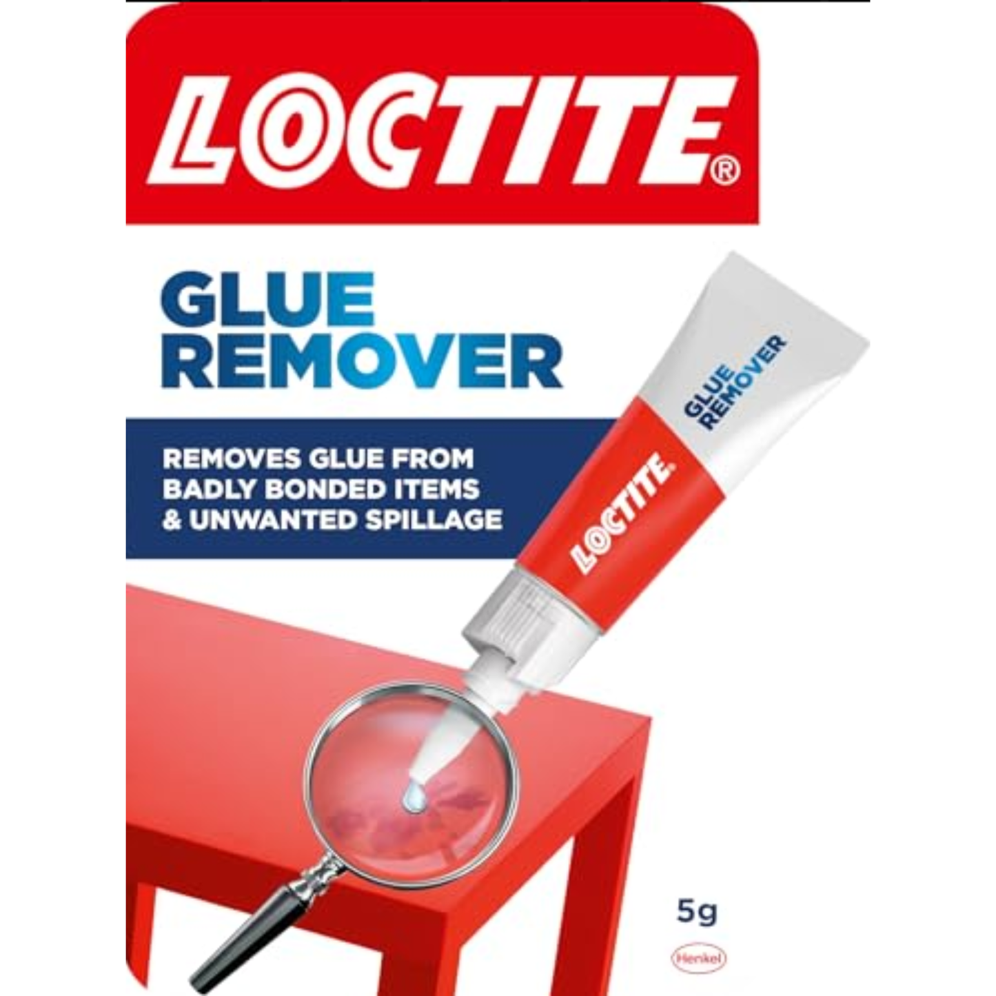 Loctite Glue Remover, Effective Adhesive Remover for Correcting Badly Bonded Items, Practical Sticker Remover for a Range of Surfaces, 1 x 5g
