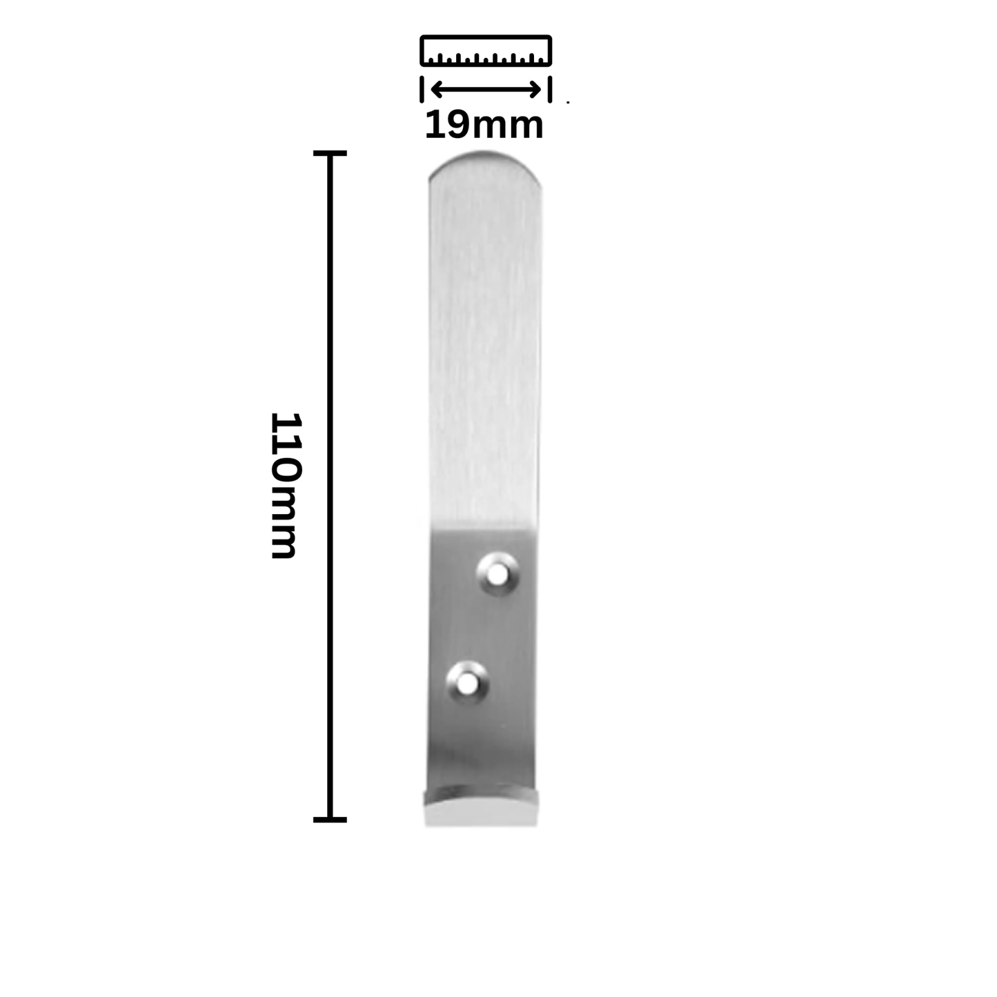 Aretro Aluminum Double Hat and Coat Hanger Hooks Robe & Bath Towel Coat Dress Hook for Kitchen Bathroom Bedroom Office Door Hooks with Fixing Screws Pack of 4