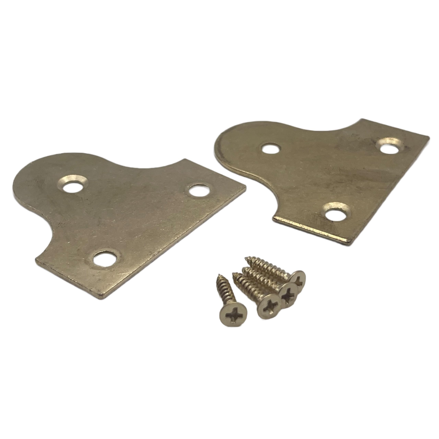 Aretro Brass Plated 50mm Picture Frame Hanger Brackets for Hanging Pictures Mirrors 15kg Load with Screws