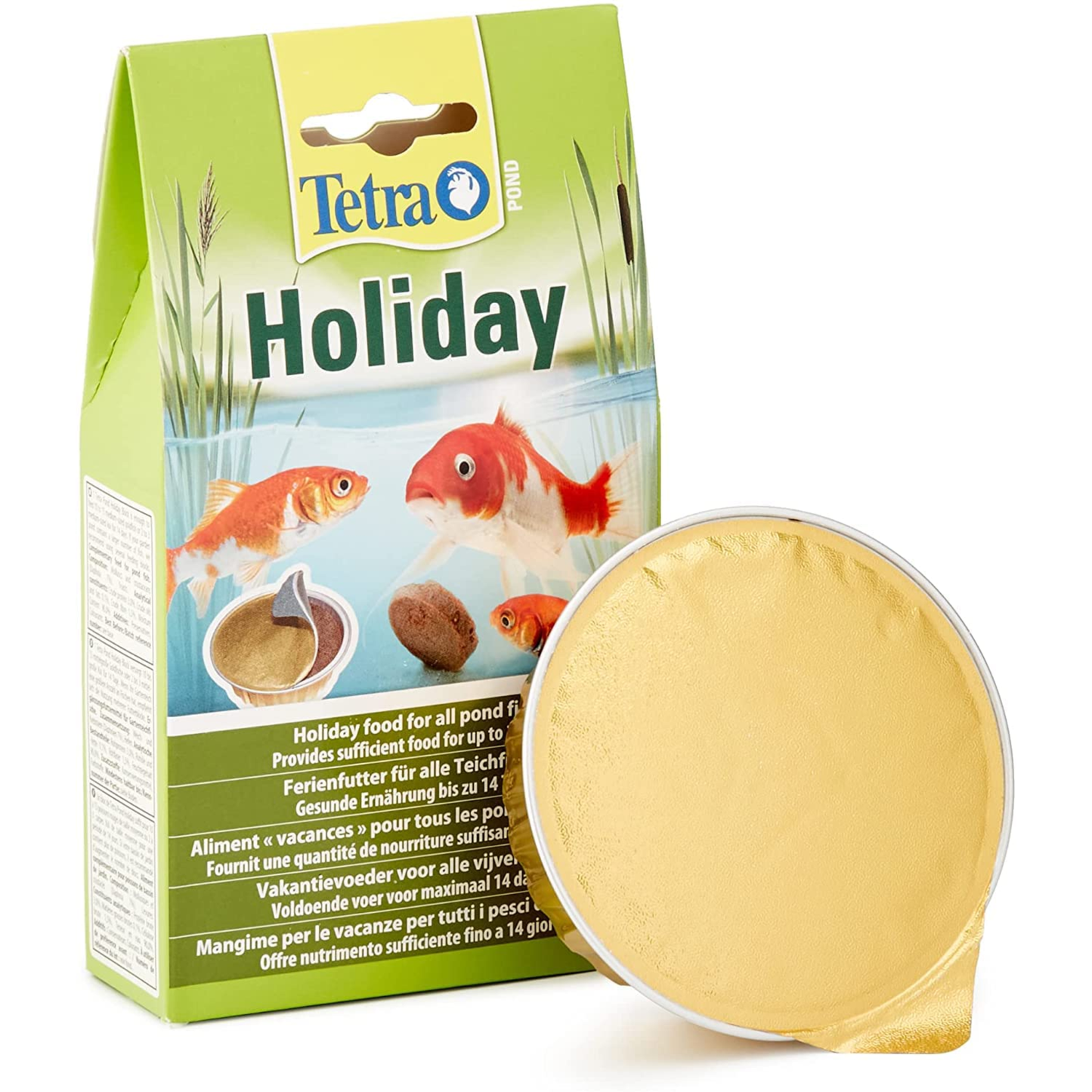 Tetra Pond Holiday Food, 2 Weeks Pond Holiday Fish Food Block, 98 g
