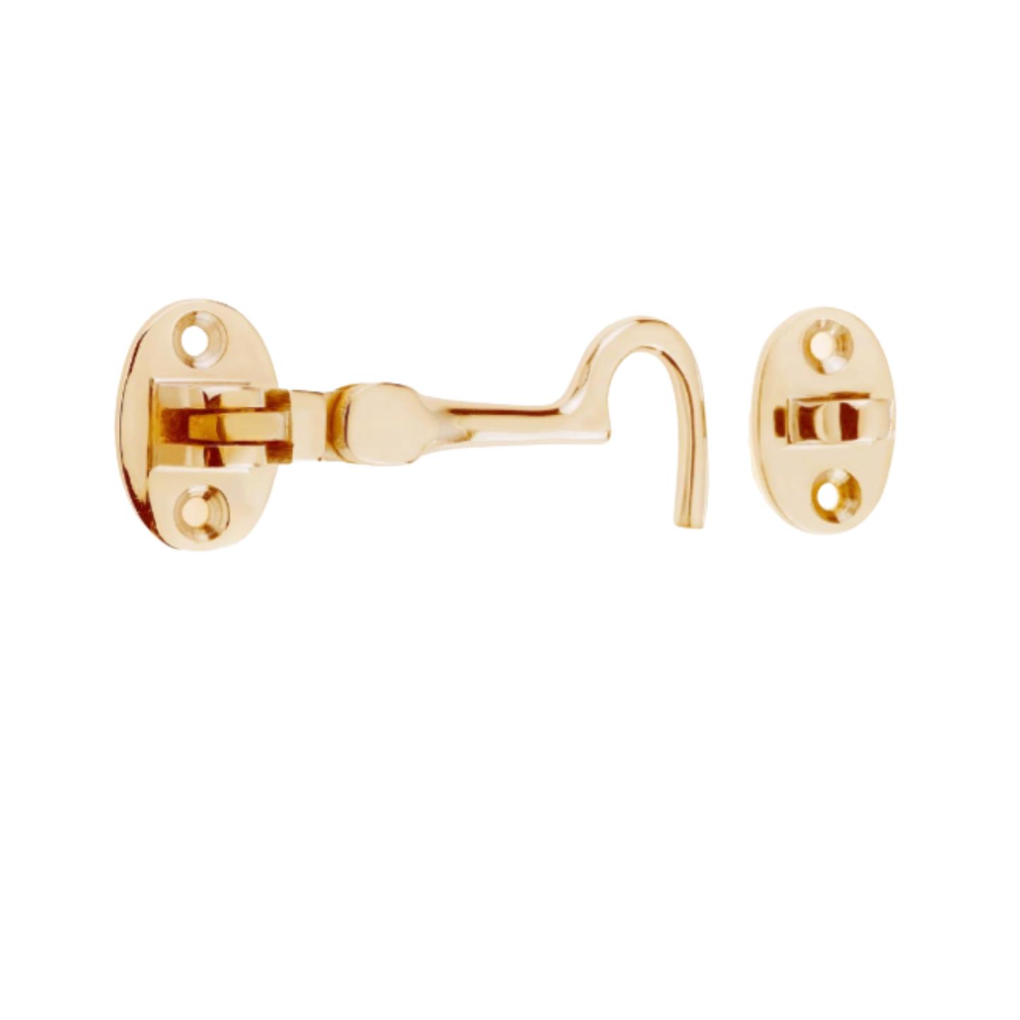 Aretro Solid Brass Cabin Hooks, Traditional and Chrome Finish, 75-150mm (Brass 75mm)