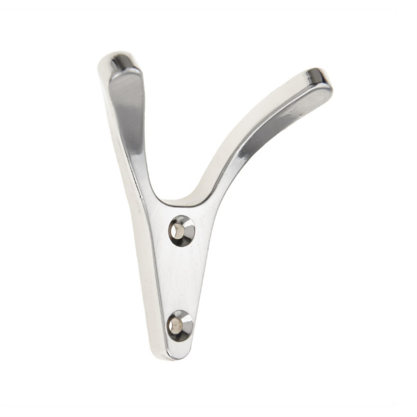 Aretro Satin Nickel Stainless Steel Look Three Prong Triple Back of Door Wall Hat Coat Robe Hanger Hook with Screws