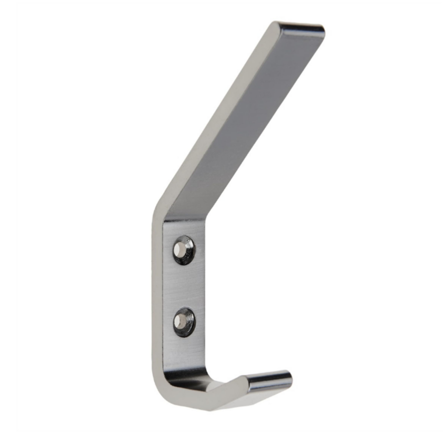 Aretro Satin Nickel Stainless Steel Look Three Prong Triple Back of Door Wall Hat Coat Robe Hanger Hook with Screws