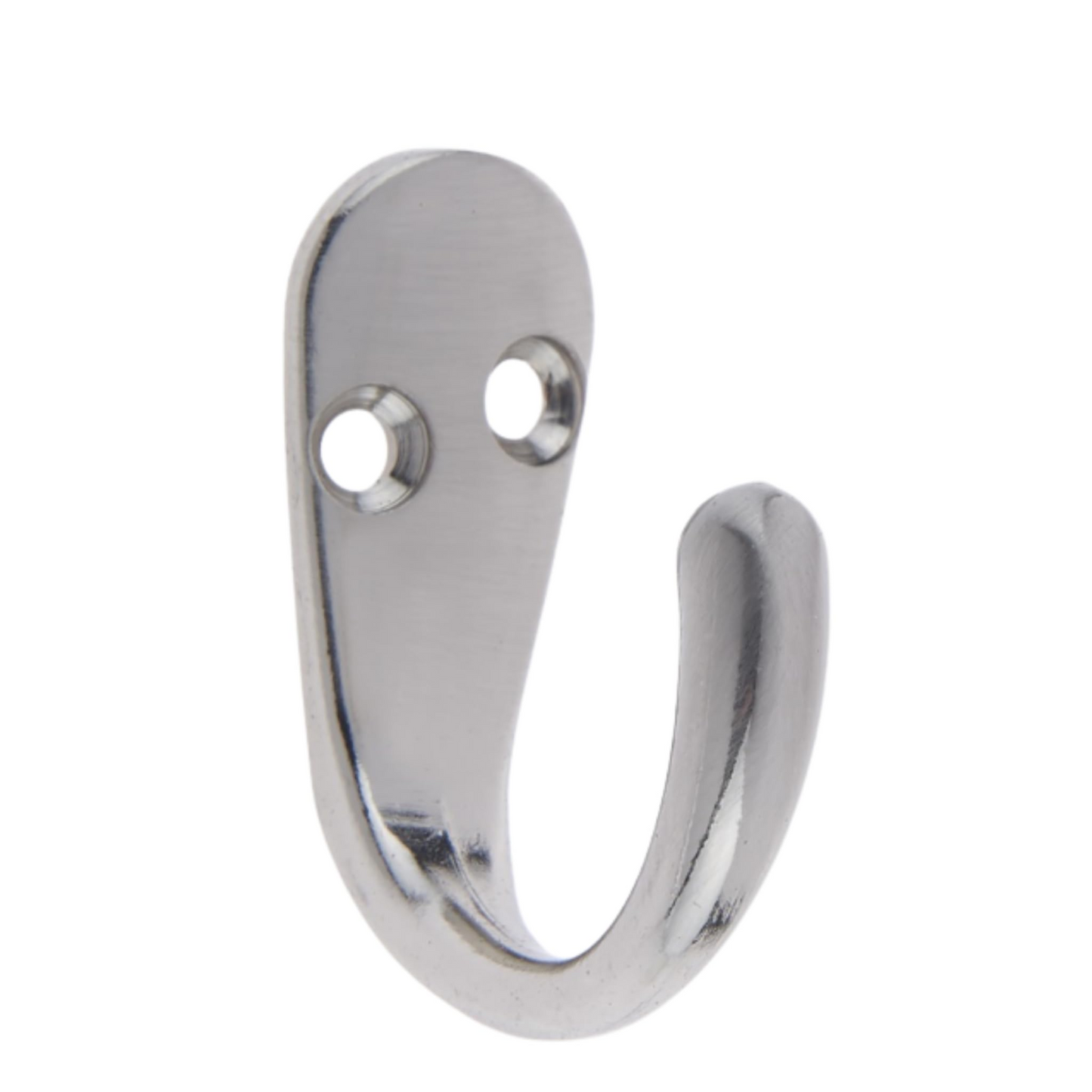 Aretro Satin Nickel Stainless Steel Look Three Prong Triple Back of Door Wall Hat Coat Robe Hanger Hook with Screws