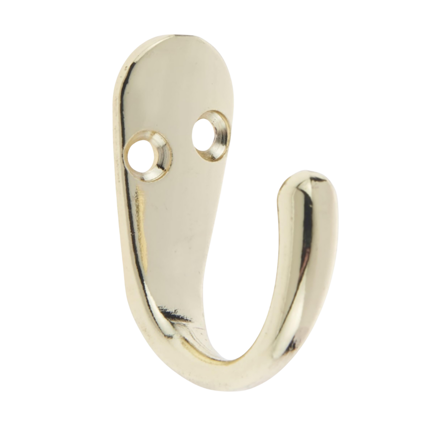 Aretro Polished Brass Gold Effect Three Prong Triple Back of Door Wall Hat Coat Robe Hanger Hook with Screws