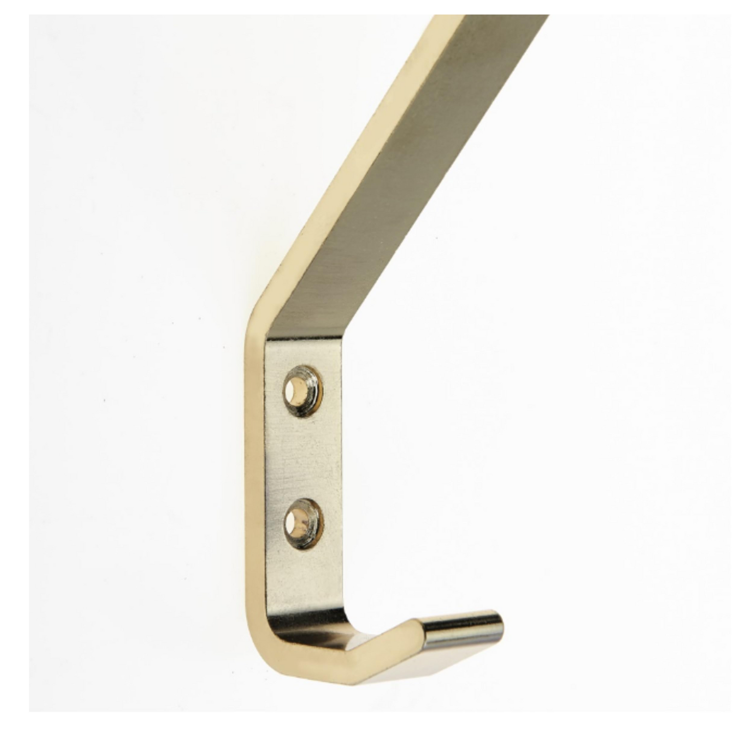 Aretro Polished Brass Gold Effect Three Prong Triple Back of Door Wall Hat Coat Robe Hanger Hook with Screws