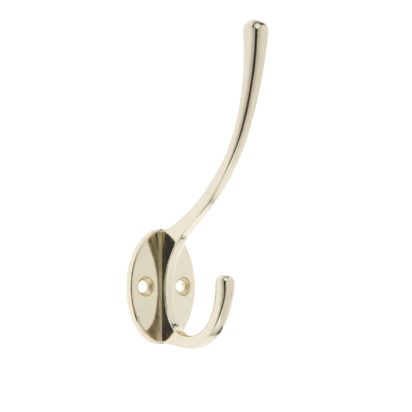 Aretro Polished Brass Gold Effect Three Prong Triple Back of Door Wall Hat Coat Robe Hanger Hook with Screws
