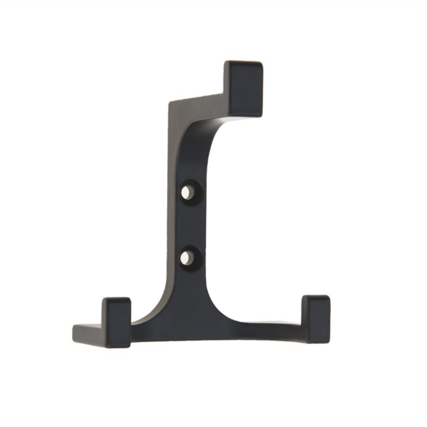 Aretro Hooks Hangers, Double Vertical Heavy Duty, Matt Black, Robe Hook, Coat Hook, Back of Door, Wall Hanger (Double Vertical Heavy Duty, Matt Black)