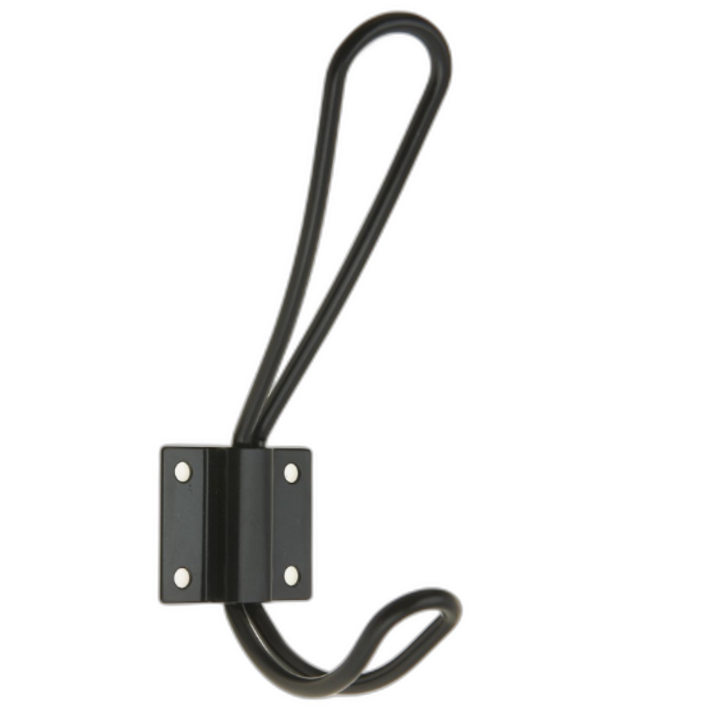 Aretro Hooks Hangers, Double Vertical Heavy Duty, Matt Black, Robe Hook, Coat Hook, Back of Door, Wall Hanger (Double Vertical Heavy Duty, Matt Black)