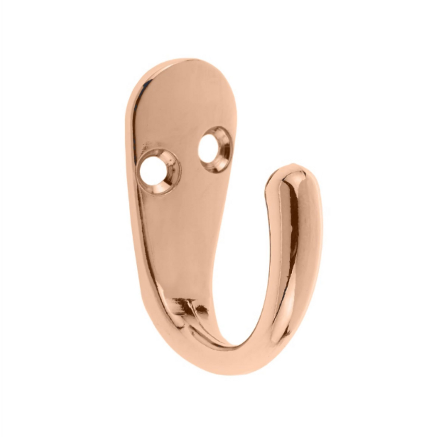 Aretro Hooks Hangers Double Horizontal, Polished Copper, Robe Hook, Coat Hook, Back of Door, Wall Hanger (Double Horizontal, Polished Copper)