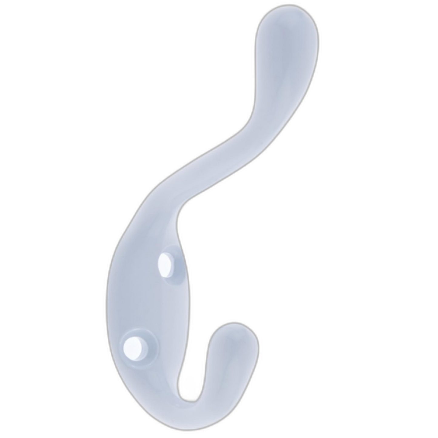 Aretro White Three Prong Triple Back of Door Wall Hat Coat Robe Hanger Hook with Screws