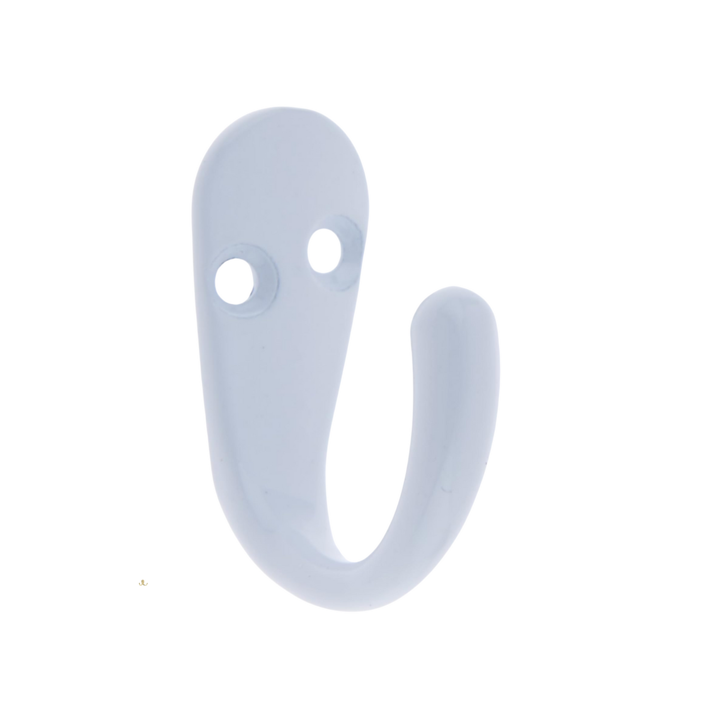 Aretro White Three Prong Triple Back of Door Wall Hat Coat Robe Hanger Hook with Screws