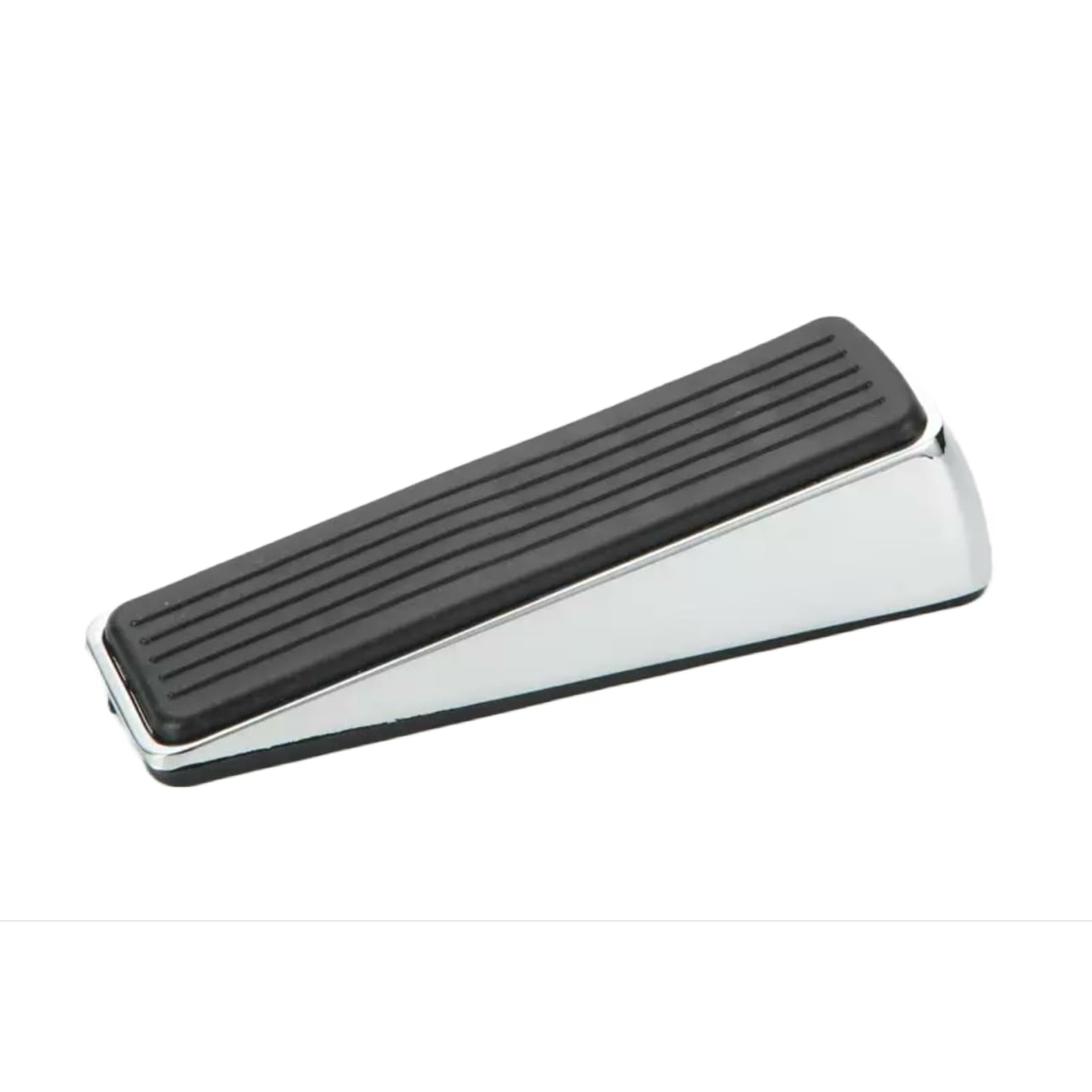 Aretro Heavy Duty Anti Slip Door Wedge Stop Polished Chrome Rubber Stopper Doors Floors Security Stop Slamming Doors