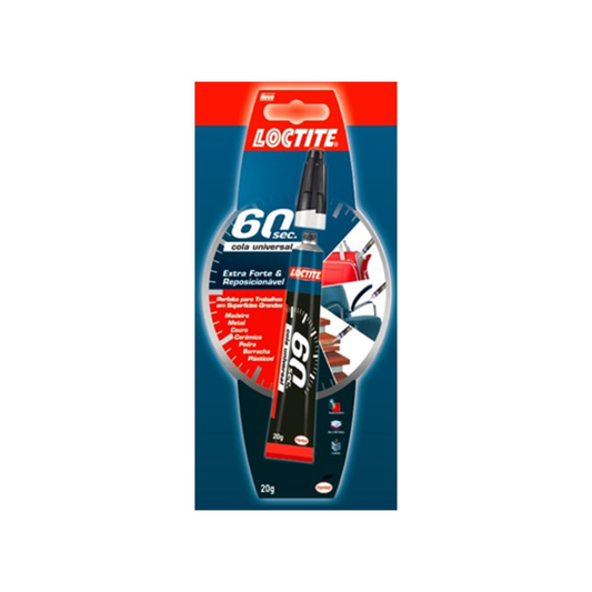 Loctite 2097695 60 Seconds Universal Glue/Fast and Repositionable/Ideal for Larger Surfaces and Non-Porous Materials / 1 Pack (1 x 20g)