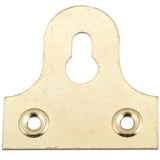 Heavy Duty Picture Frame Mirror Slot Brackets 50mm Brass Plated PK2