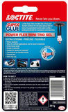 Loctite 3g Super Glue Mini Trio Power Flex Gel - Transparent